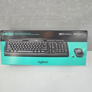 Logitech mk320 Wireless Full Keyboard & Mouse Combo with USB Receiver